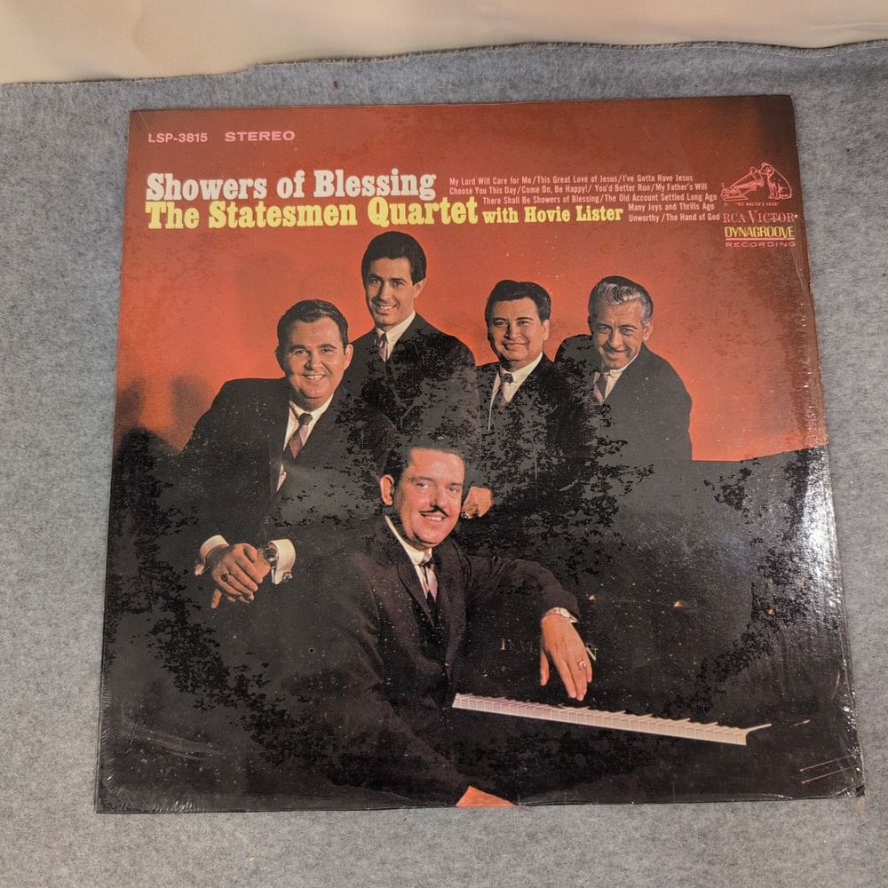 The Statesmen Quartet Showers of Blessing Vinyl LP RCA LSP-3815 1967 - Picture 1 of 2